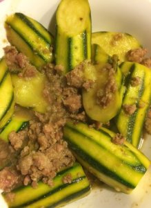 Braised Zucchini and Lion Head